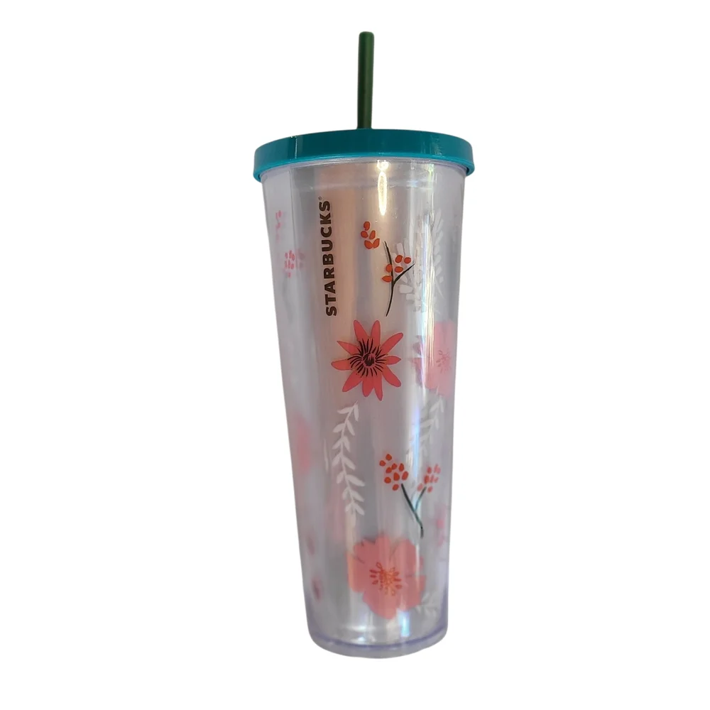 Starbucks Quetzal Bird Teal Orange  24oz Cold Cup Tumbler Venti 2017 Rare